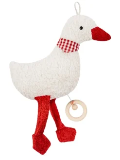 Spieluhr Gans rot, Made in Germany, Größe ca. 38 cm, Melodie: ....Sternlein...