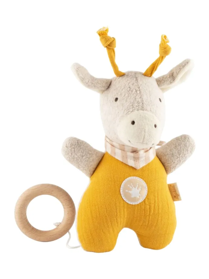 Spieluhr Giraffe Baby Geschenk in gelb