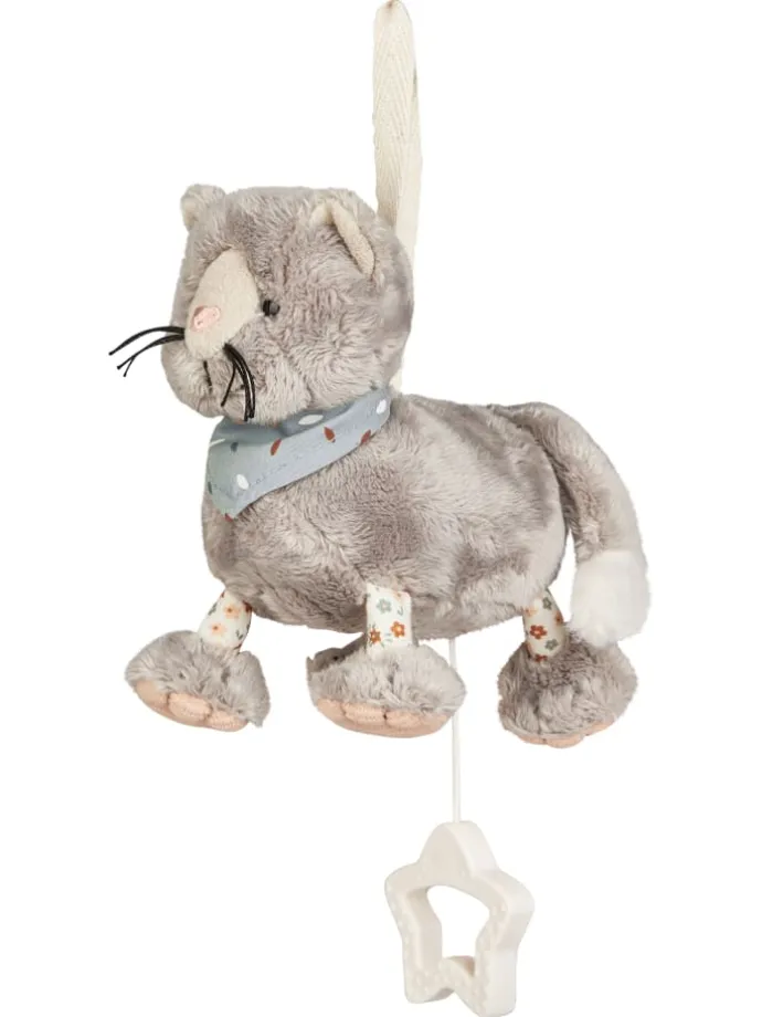 Spieluhr S KATZE Lilly in grau