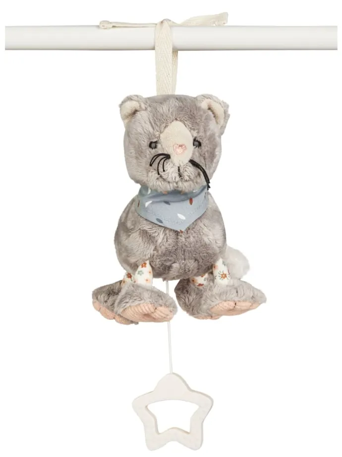 Spieluhr S KATZE Lilly in grau