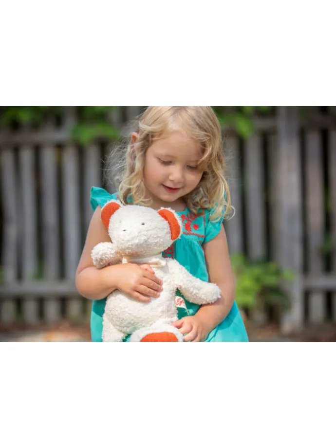 Spieluhr Teddy, GOTS, Made in Germany, Größe ca34 cm, Melodie Mozarts Wiegenlied