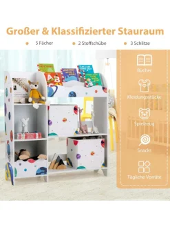 Spielzeug-Organizer 93x30x102cm in Weiß