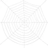Spinnennetz in Weiß - Ø 300 cm