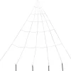 Spinnennetz in Weiß/ Schwarz - (L)300 cm