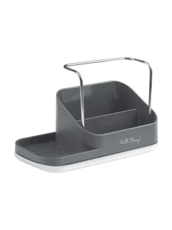 Spülorganizer in Grau mit Flüssigkeitsspender - (B)21,5 x (H)16 x (T)9 cm