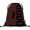 Sportbeutel "Red Polygon" in Schwarz
