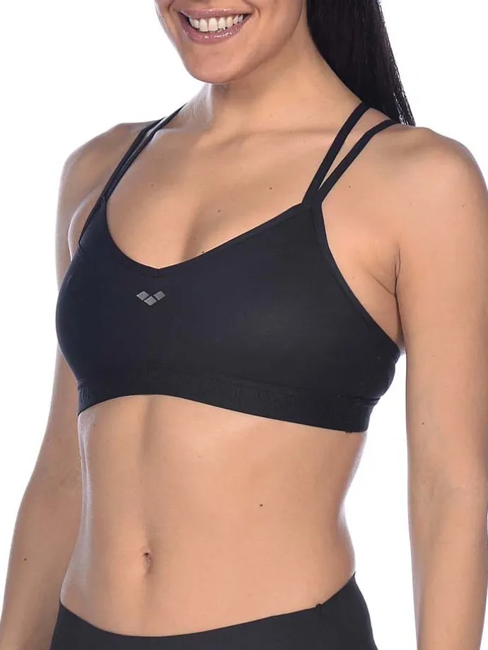 Sport-BH "Daphne" in Schwarz - Low