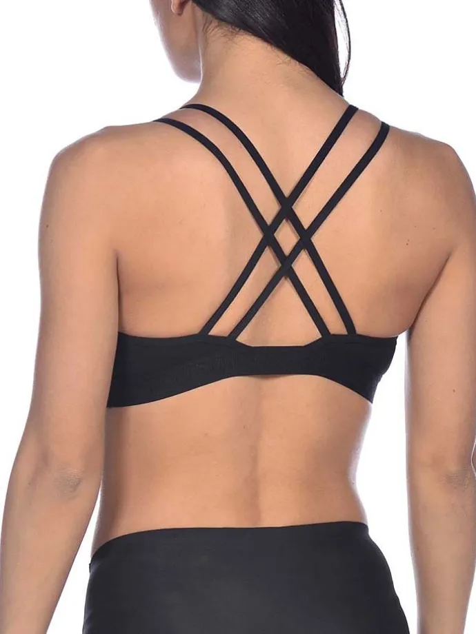 Sport-BH "Daphne" in Schwarz - Low