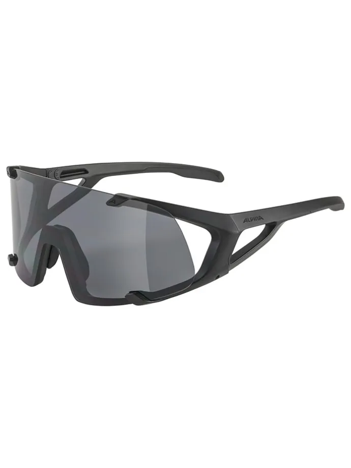 Sportbrille "Hawkeye" in Schwarz