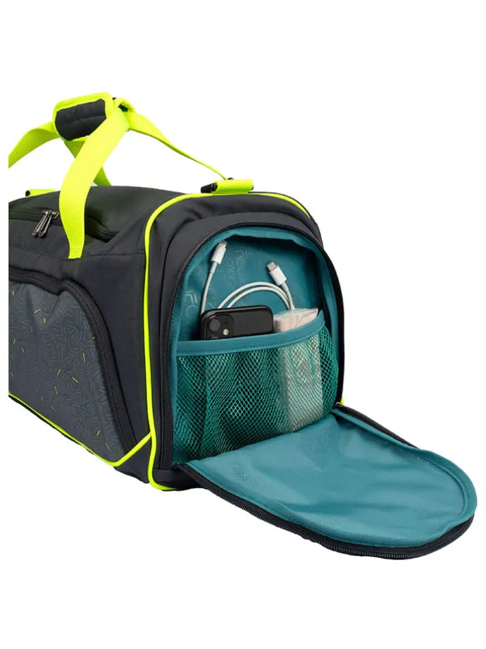 Sporttasche "BOOM!" in Anthrazit/ Schwarz - (L)43,5 x (H)26 x (T)24 cm