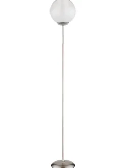 Standleuchte ''Barry'' in Silber - (H)154,5 x Ø 25 cm