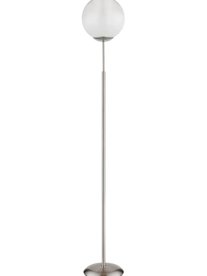 Standleuchte ''Barry'' in Silber - (H)154,5 x Ø 25 cm