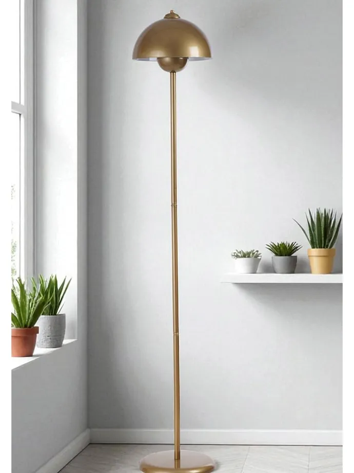 Standleuchte in Gold - (H)145 cm