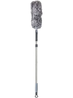 Staubwischer in Silber/ Grau - (H)146 cm