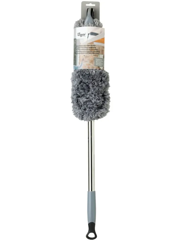 Staubwischer in Silber/ Grau - (H)146 cm