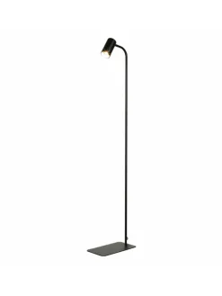 Stehlampe (B)15 x (L)27 x (H)124 cm in Schwarz Gold