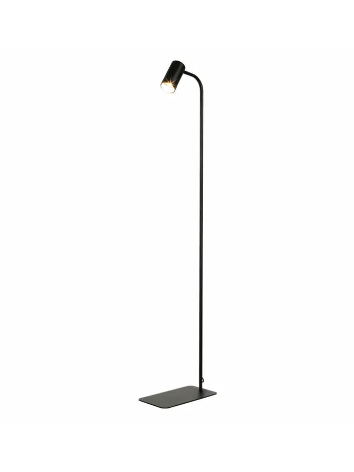 Stehlampe (B)15 x (L)27 x (H)124 cm in Schwarz Gold