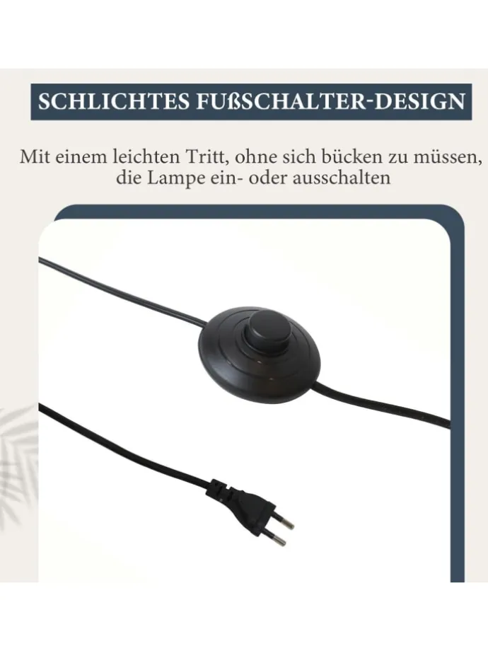 Stehlampe 3-flammige E27 in gold Glasschrim