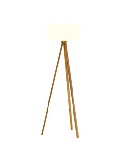 Stehlampe Royal Tunbridge Wells in Braun Weiß (H)140cm (B)40cm (T)40cm