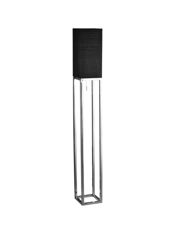 Stehleuchte "ALFA" in schwarz - (L)19 cm x (B)19 cm x (H)150.5 cm