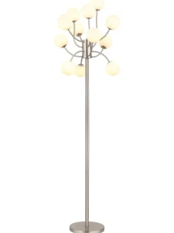 Stehleuchte "RIHA" in silver