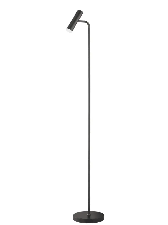Stehleuchte Stina in schwarz - (H) 154 cm x Ø 23 cm