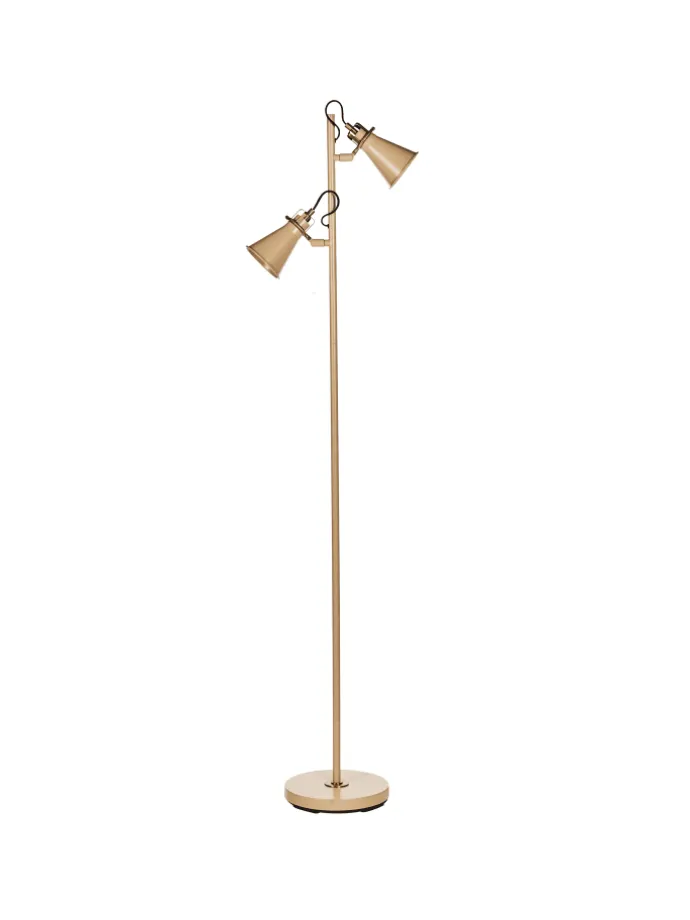 Stehleuchten MOYOLA in Beige/Gold - (W) 25 x (H) 165 x (L) 42 cm