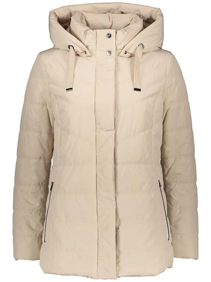 Steppjacke in Creme