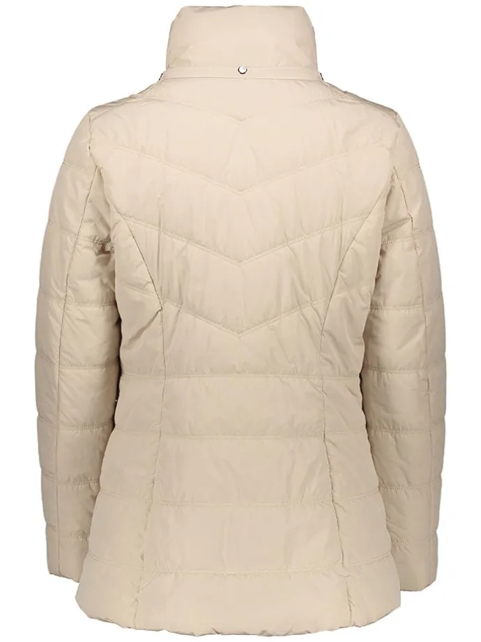 Steppjacke in Creme