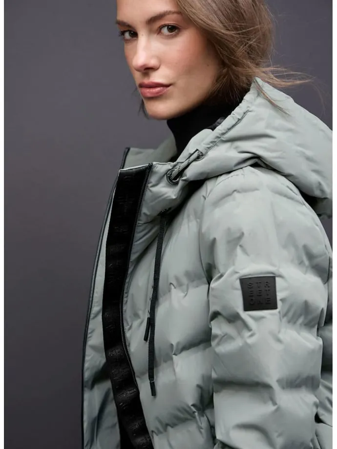 Steppjacke in Grau