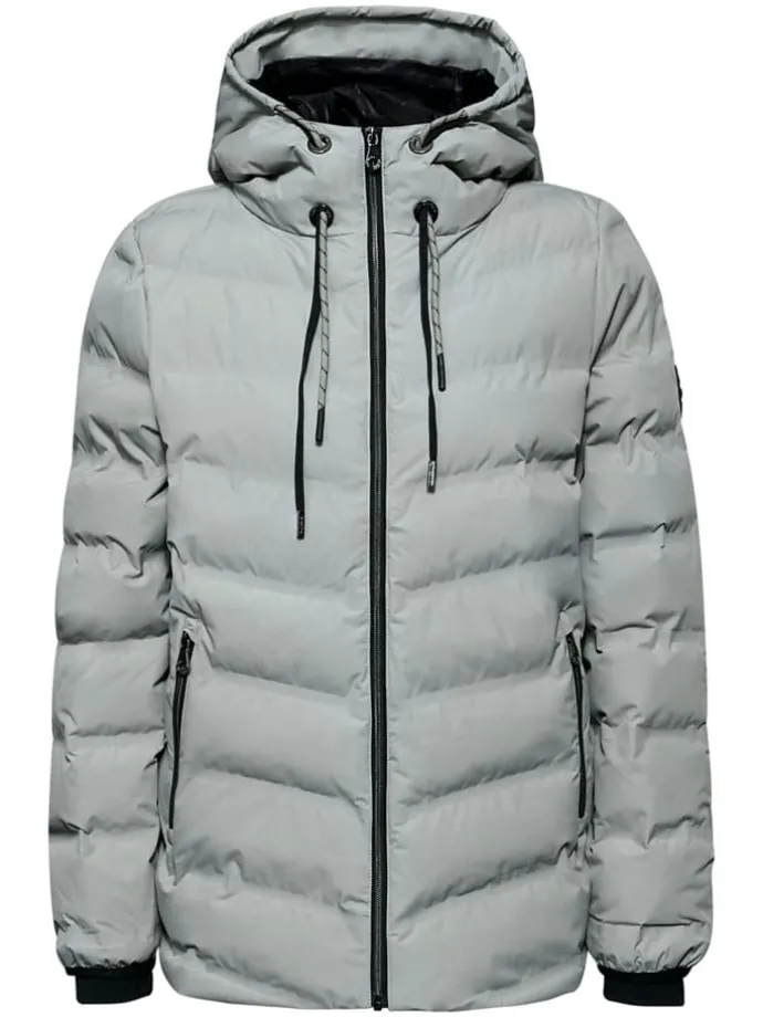 Steppjacke in Grau