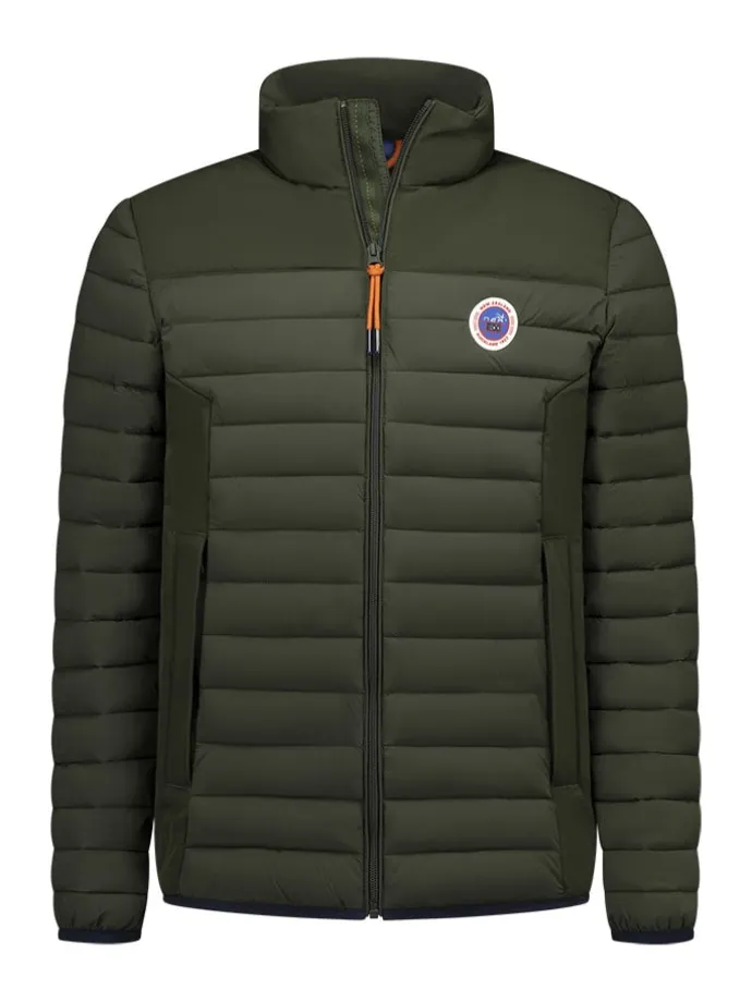 Steppjacke in Khaki