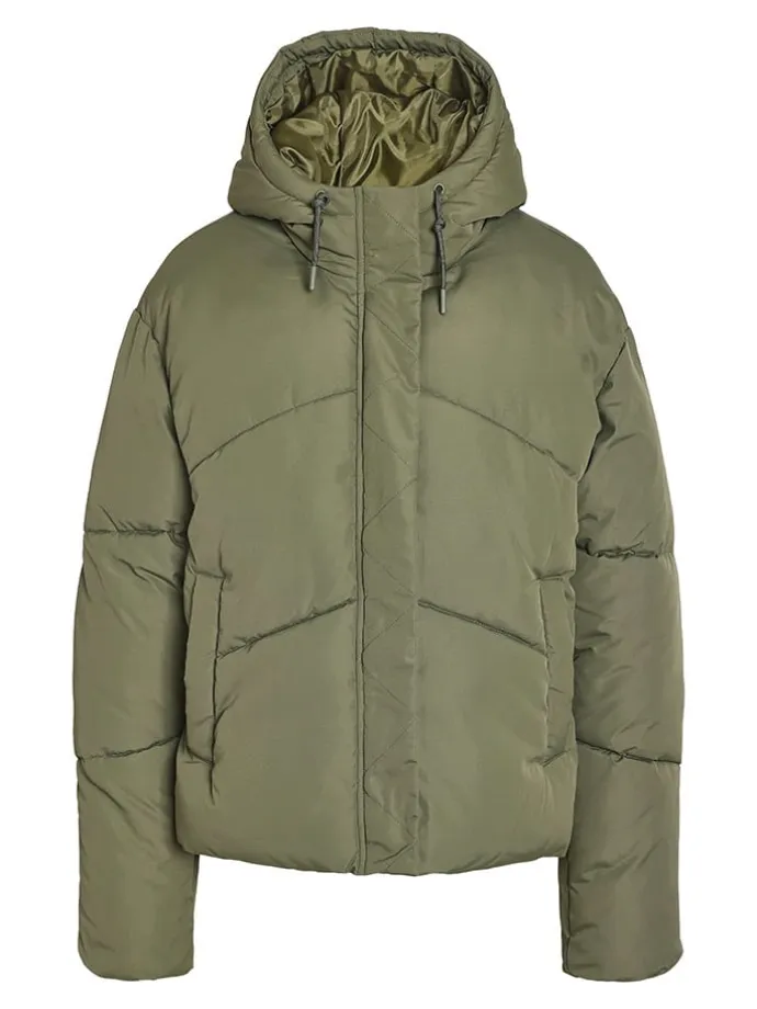 Steppjacke in Khaki