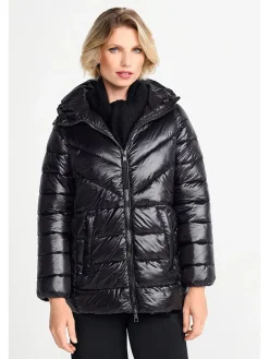 Steppjacke in Schwarz