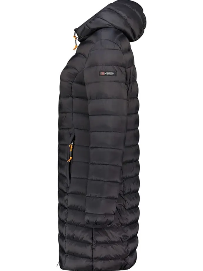 Steppmantel "Atikolor" in Schwarz