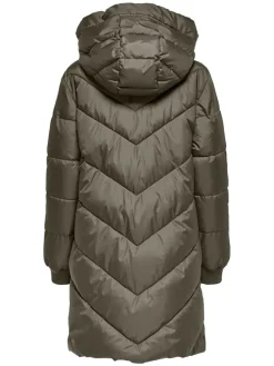 Steppmantel in Khaki