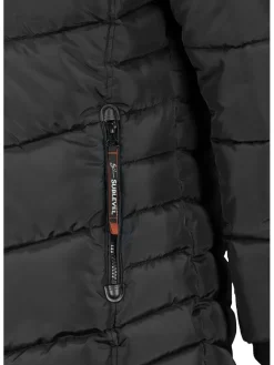 Steppmantel in Schwarz