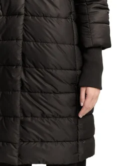 Steppmantel in Schwarz