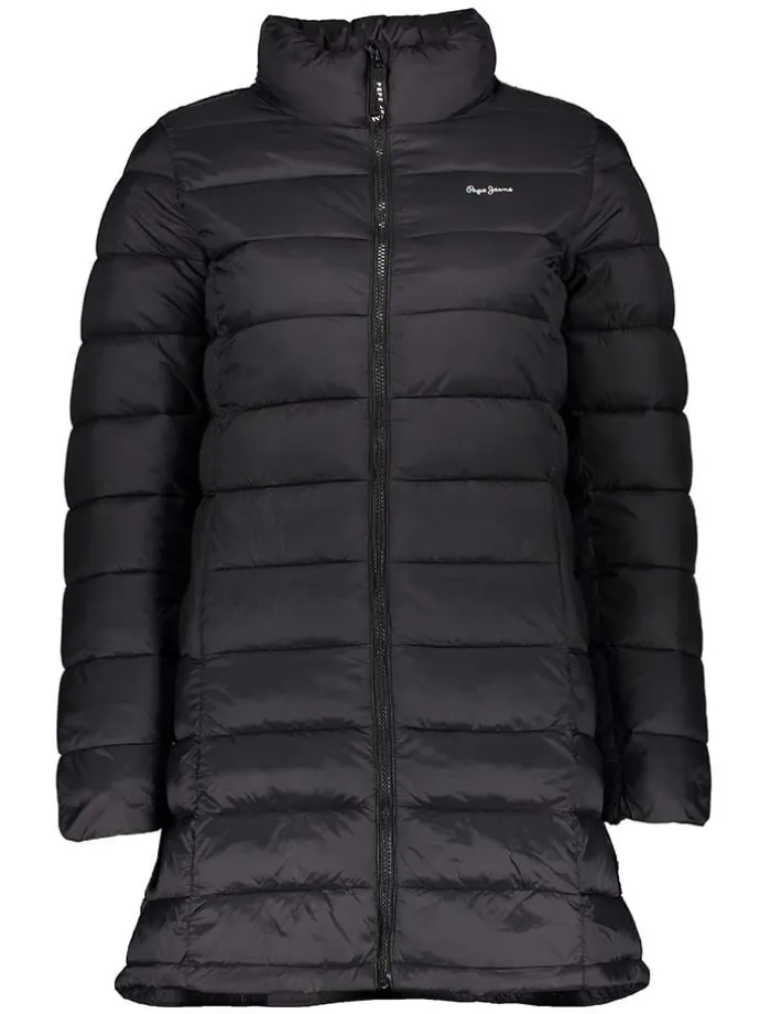 Steppmantel in Schwarz