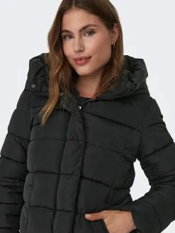 Steppmantel in Schwarz