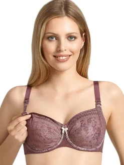 Still BH mit Bügel Fleur in berry schwarz