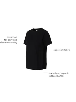 Still T-Shirt Ifke in Black