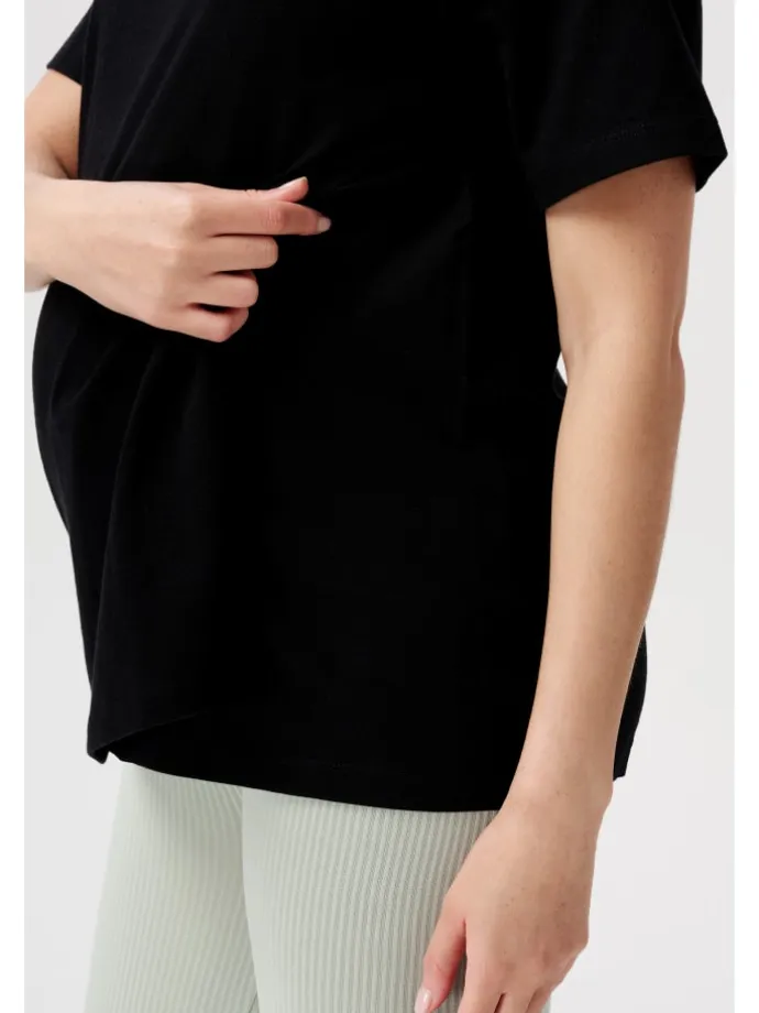 Still T-Shirt Ifke in Black
