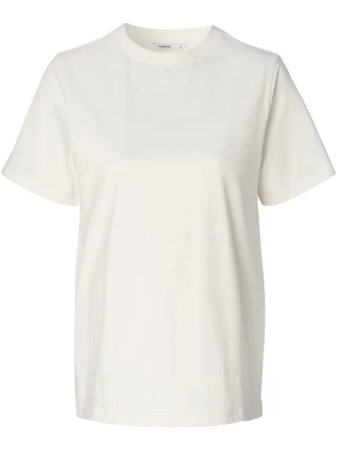 Still T-Shirt Ifke in Cream