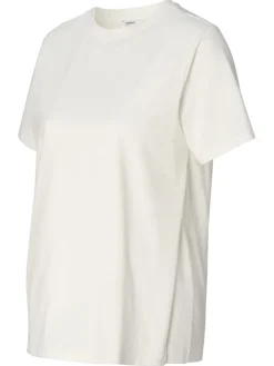 Still T-Shirt Ifke in Cream