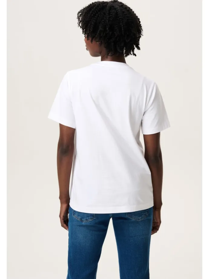 Still T-Shirt Ifke in Optical White