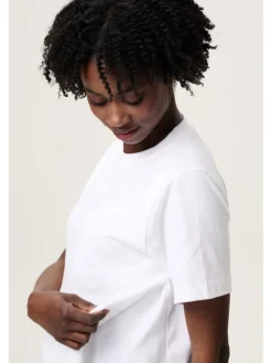 Still T-Shirt Ifke in Optical White