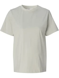 Still T-Shirt Ifke in Pigeon
