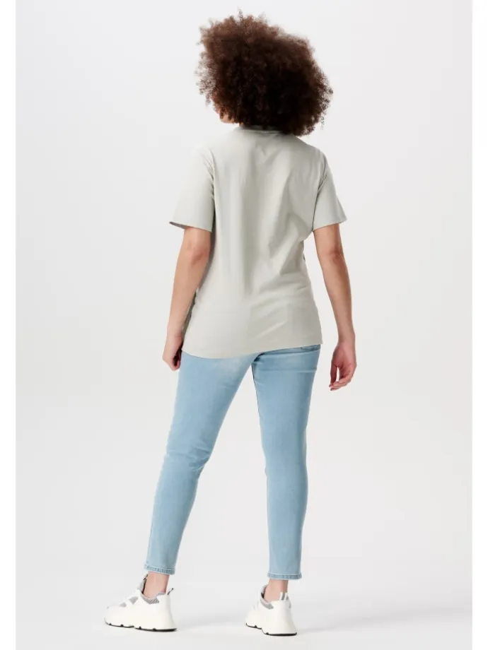 Still T-Shirt Ifke in Pigeon