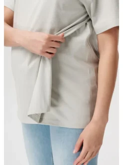 Still T-Shirt Ifke in Pigeon
